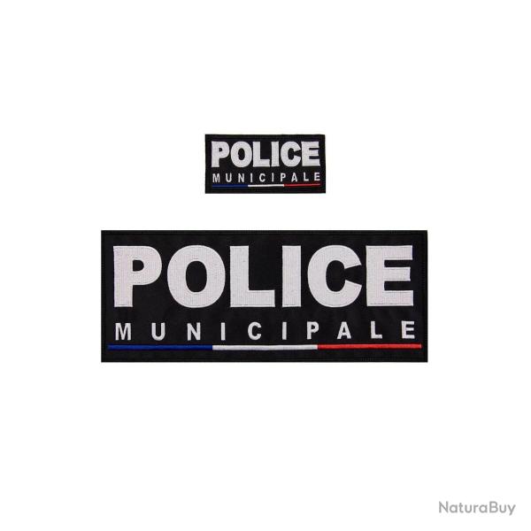Pack Flaps Tissu Police Municipale Brod�s Noir
