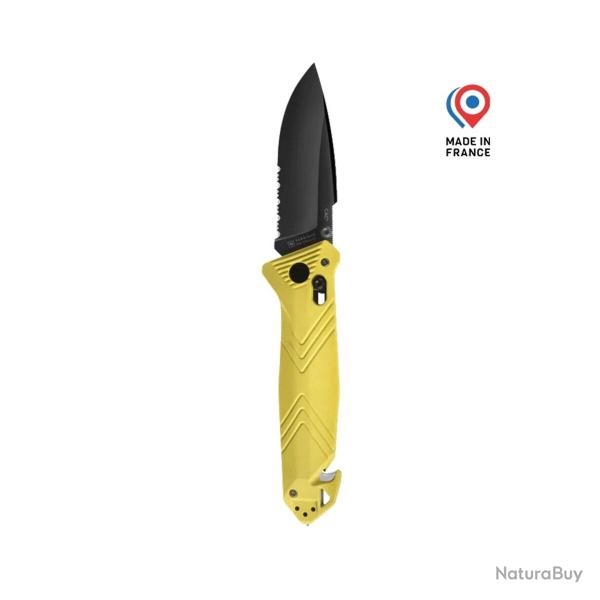 Couteau C.A.C� Serration - Jaune Jaune