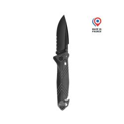 Couteau C.A.C&reg; Serration - Noir Kaki
