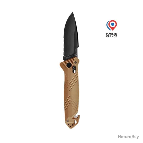 Couteau C.A.C� Serration - Tan Coyote