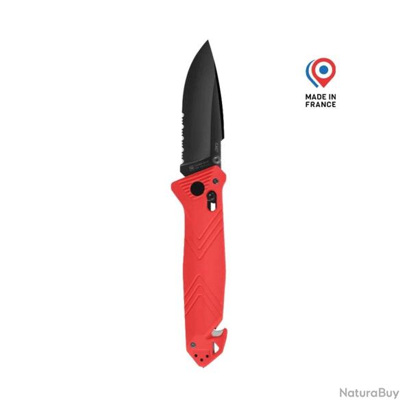 Couteau C.A.C� Serration - Rouge Rouge