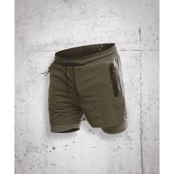 Short de Sport Sprint 2-en-1 GK UNDERCOVER Kaki S