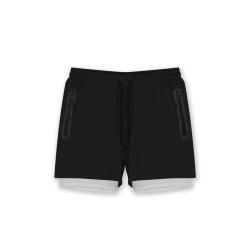 Short de Sport Sprint 2-en-1 GK UNDERCOVER Noir S