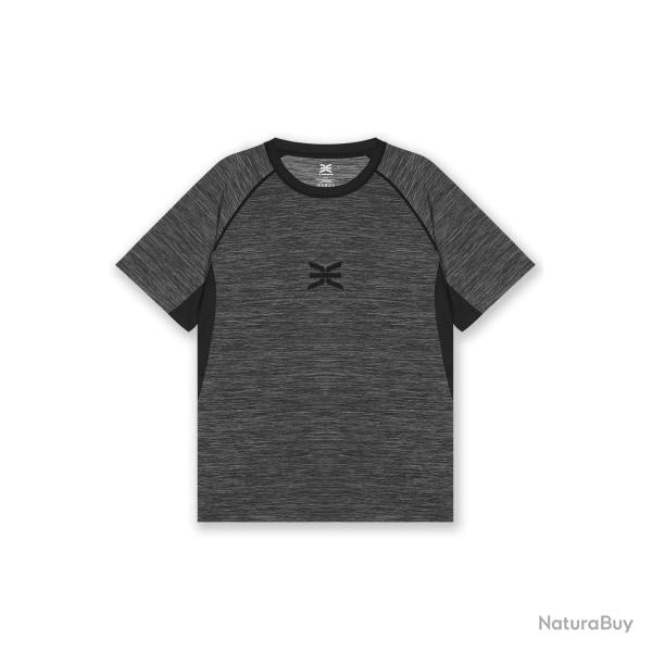 T-shirt de Sport Stamina Noir / Gris XS