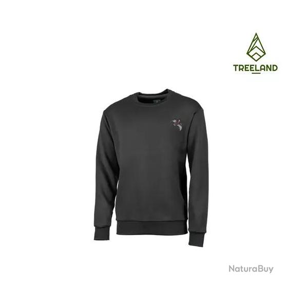 Sweat vert motif becasse treeland XL