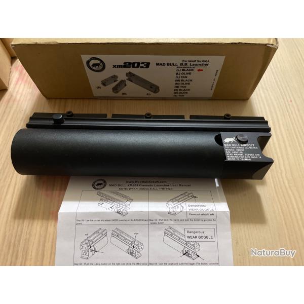Lance grenade long madbull airsoft xm203