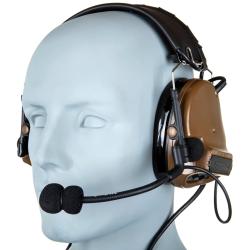 Casque Anti-bruit Actif Tac-Sky WYS0065 ComTac III  Coyote Brown