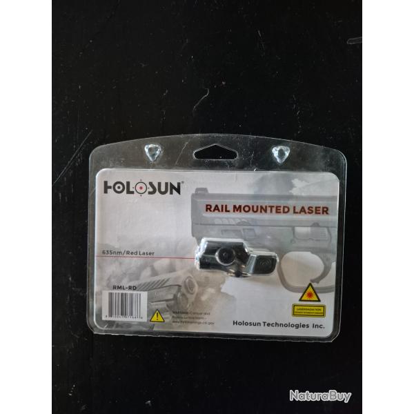 Bonne affaire ! Holosun RML-RD Laser Rouge Universel Rail Picatinny Weaver Etat Neuf