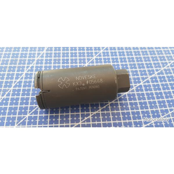 flash hider Noveske KX3 en acier, filetage 1/2"-28 (12.7mm CW)