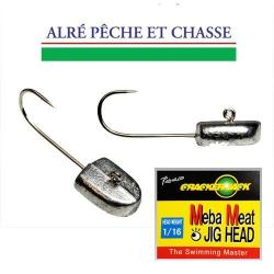 Meba meat jig head reins meba meat offset 2.6g 3/32oz