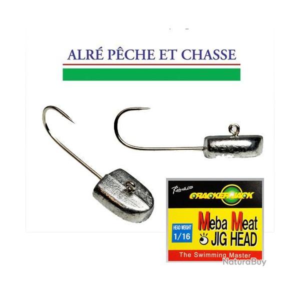 Meba meat jig head reins meba meat offset 2.6g 3/32oz