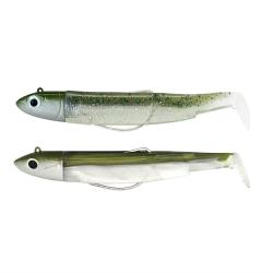 Double Combo Black Minnow 90 fiiish 90 double combo offshore - 10g - khaki + ghost minnow