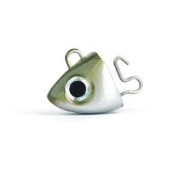 T&ecirc;te Plomb&eacute;e Black Minnow Search fiiish 140 - tetes plombees kaki search 28g * 2