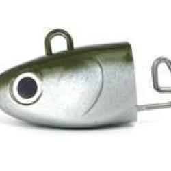 T&ecirc;te Plomb&eacute;es Black Minnow Extra Deep fiiish 70 - 2 tetes plombees kaki extra deep 12g