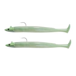 Crazy Paddle Tail 120 double combo fiiish - crazy paddle tail 120 double combo shore 7g pearl green