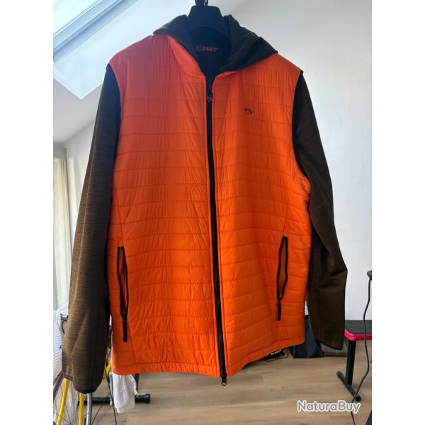 VESTE BLASER REVERSIBLE COUPE-VENT ORANGE-MARRON