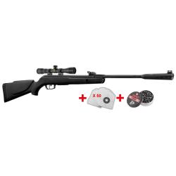 Carabine &agrave; Plomb GAMO Quiet Cat 19,9J Calibre 4,5 mm avec Lunette 4x32 - Pack Cerise 2026