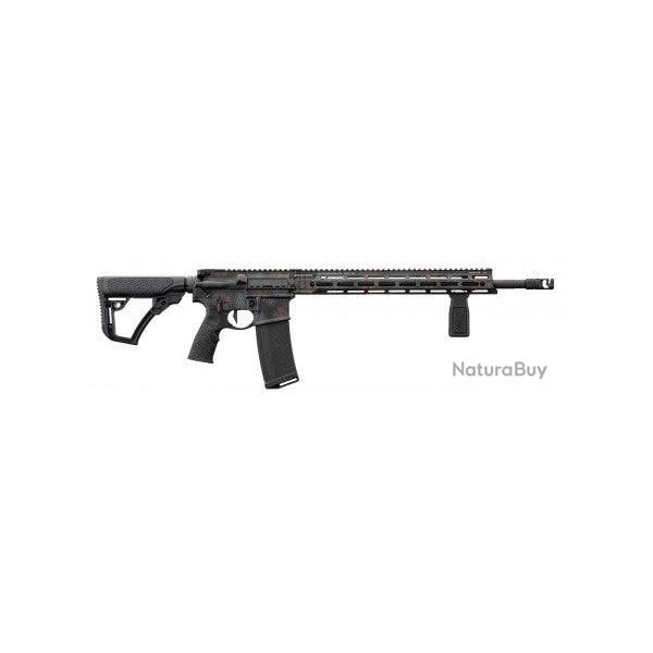 Carabine AR15 DANIEL DEFENSE DDM4 V7 PRO canon 18" cal. 5.56 OTAN Noir / Peau de serpent / Gris - Pe