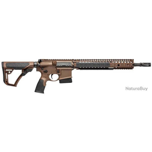 Carabine AR15 DANIEL DEFENSE M4A1 14.5'' cal. 5.56 OTAN Mil Spec Brown RIS II