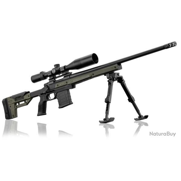 Pack carabine HOWA 1500 ORYX .308 Win canon lourd 24'' + lunette 6-24x50 FFP + bipied