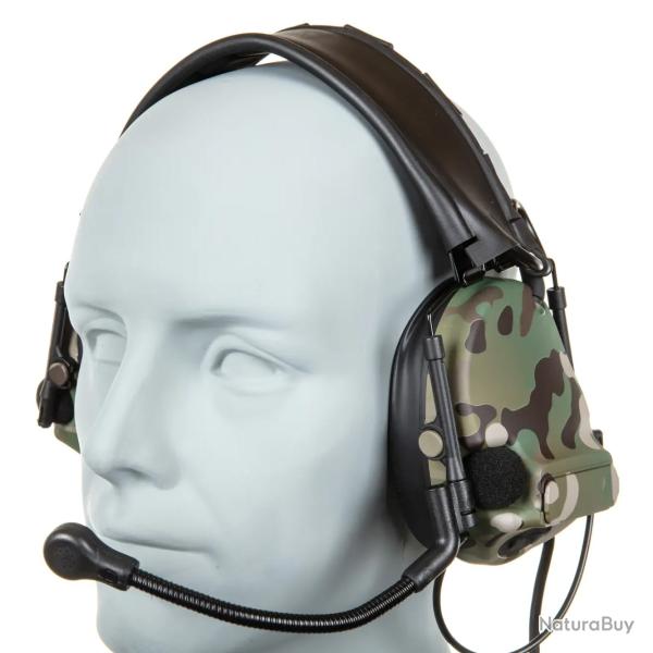 Casque Tactique Passif Wosport C5 HD-14-A  MultiCam