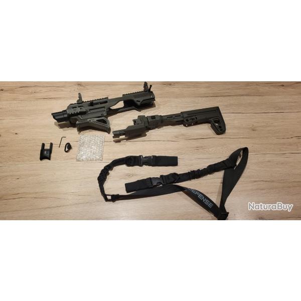 IMI DEFENSE KIDON K1 / K21 OD GREEN + Cross M4 pliante ( GLOCK et CANIK )