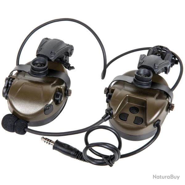 Casque Anti-bruit Actif Tac-Sky WYH303 avec Montage ARC Foliage Green