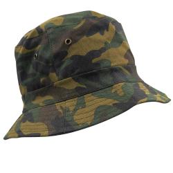 Bob r&eacute;versible confort coton kaki camo CE 58