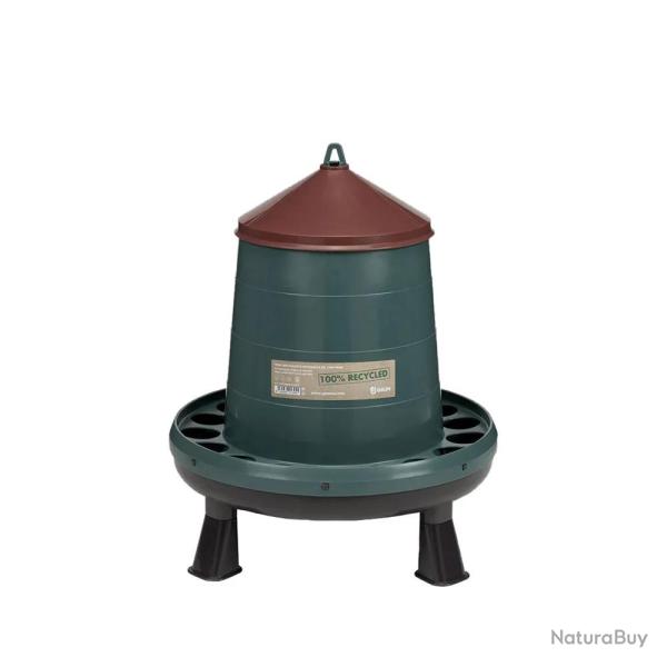 Mangeoire tr�mie sur pieds plastique recycl� 12 kg - GAUN