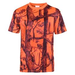 T-shirt Ghost Camo Polyester Alv&eacute;ol&eacute; Col Rond - 100% L