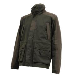 Veste Tourterelle polyester coton bicolore kaki marron M
