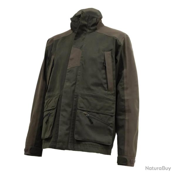 Veste Tourterelle polyester coton bicolore kaki marron M