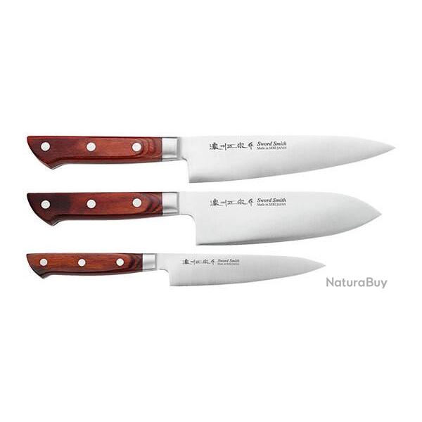 Coffret 3 couteaux Wusaki Satake
