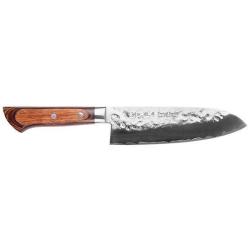 Couteau Wusaki Santoku Satake AUS-8 San Ma&iuml; Nashiji