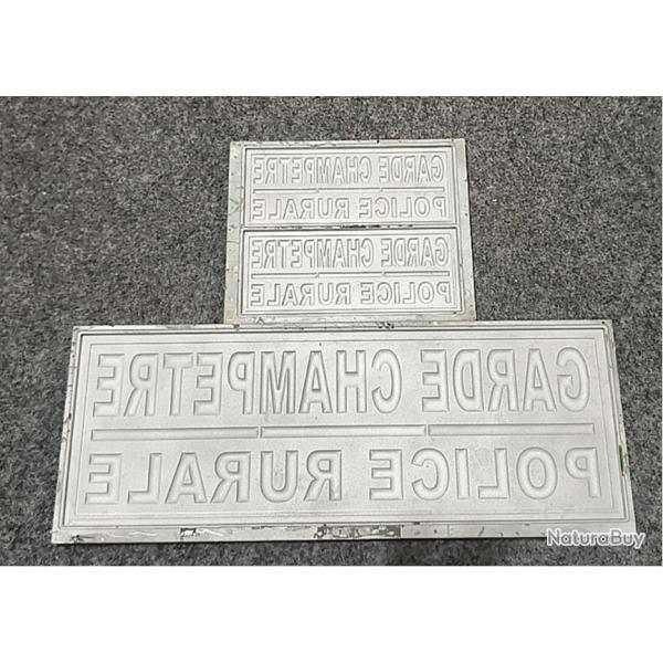 moule metallique pour fabrication patch et bandeaux pvc 3 d 25 x 7 cm