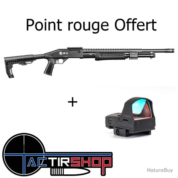 Fusil � Pompe ROSSI SR-12 TACTICAL C12 + Point rouge RS4 19X22 Offert