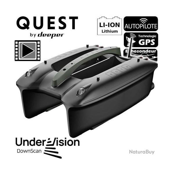 Bateau Amorceur Deeper Quest Echo GPS + Down Scan