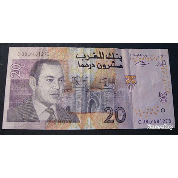Maroc, billet de 20 dirham Mohamed VI sup