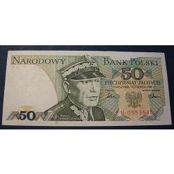 Pologne, billet de 50 zlotych  sup 1986
