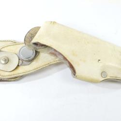 Ancien &eacute;tui / holster blanc SIG P220, Police / Gendarmerie / Douane. Syst&egrave;me basculant
