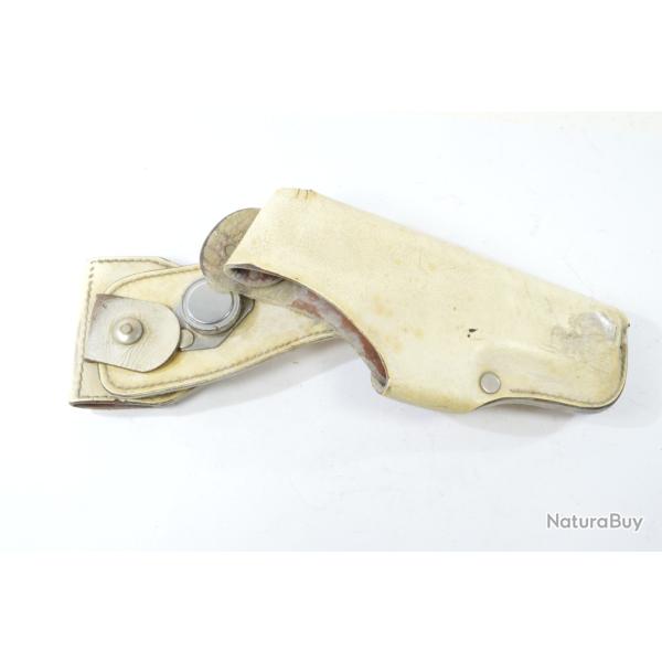 Ancien �tui / holster blanc SIG P220, Police / Gendarmerie / Douane. Syst�me basculant