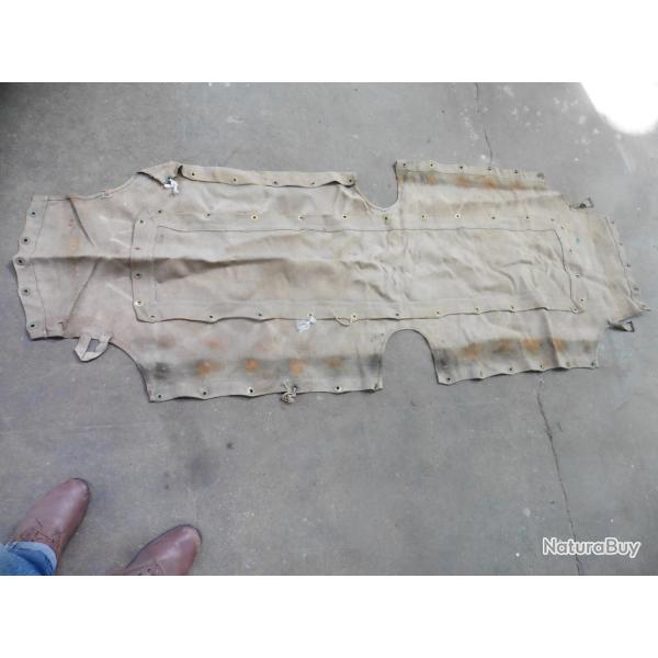 Jol99 - Ancienne toile de lit de camps pliant pour lit Picot de l'Arm�e Fran�aise