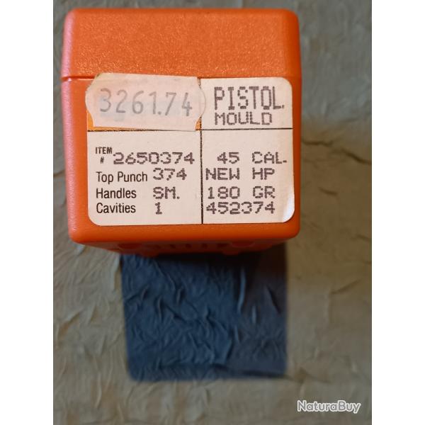 Moule � balle calibre 45, une  cavit� Lyman 452374 CV
