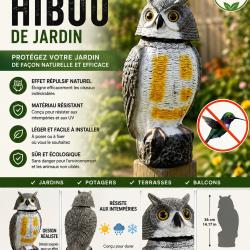 Hibou Effaroucheur de Jardin - Protection Naturelle des Cultures