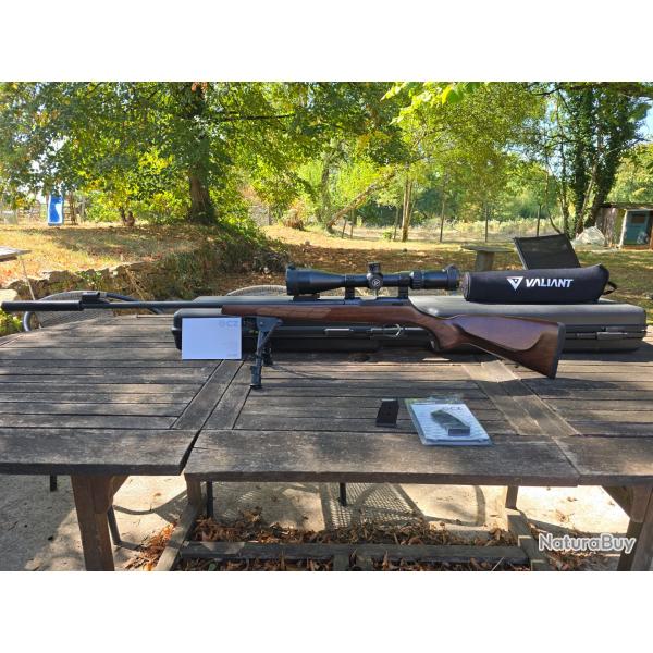 Pack CZ 457 Luxe .22 LR-Tir� 200 Coups Max-Lunette Valiant Lumineuse-Silencieux Still n�3-�tat neuf
