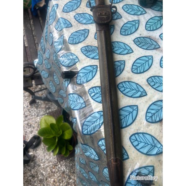Ba�onnette US M1917 Remington 1917 + rare fourreau Jewell 1917 1er type - TBE