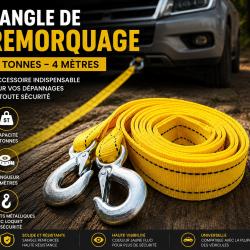 Sangle de Remorquage Renforc&eacute;e - 5 Tonnes - 4 M&egrave;tres