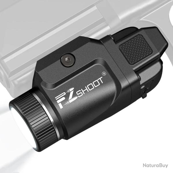 1� SANS PRIX DE RESERVE - Lampe tactique rechargeable USB 500 lumens pour pistolet