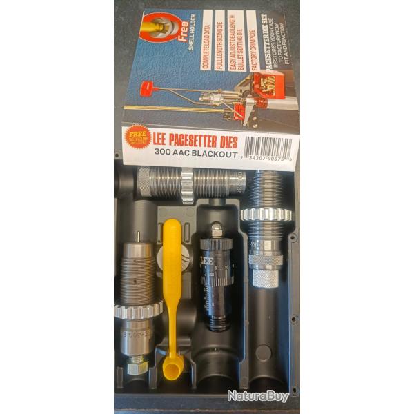Jeu d'outils Lee calibre 300 AAC blackout 3 outils complet avec si�geur microm�trique 90575