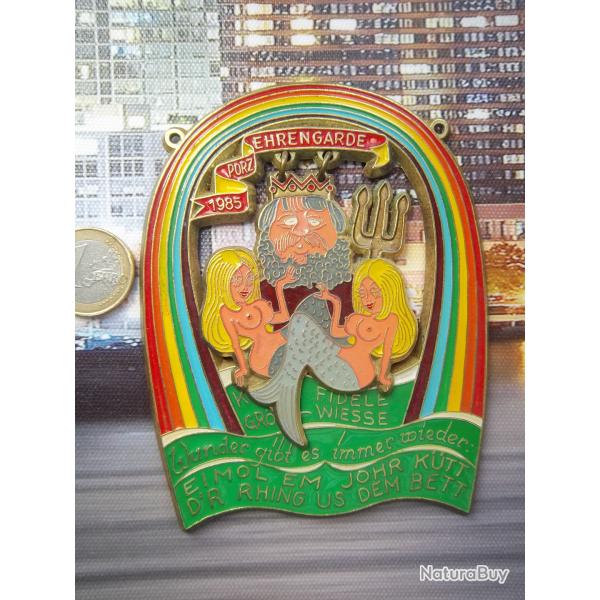 plaque folklorique Allemande 1985 collection